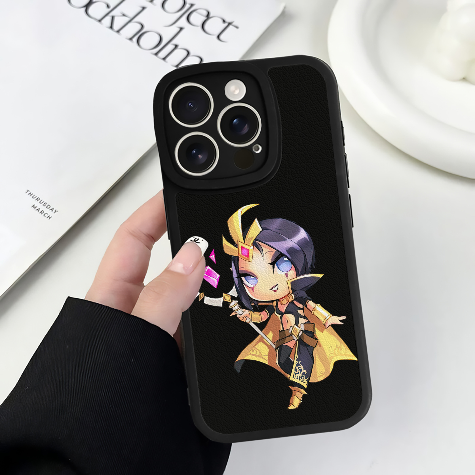 リーグ・オブ・レジェンド League of Legends LOL 【iPhone 16シリーズ対応】シリコンスマホケース（レザー調） 材質：シリコン
